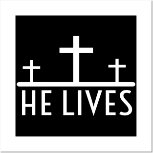 He Lives Jesus  Religious Funny Christian Posters and Art